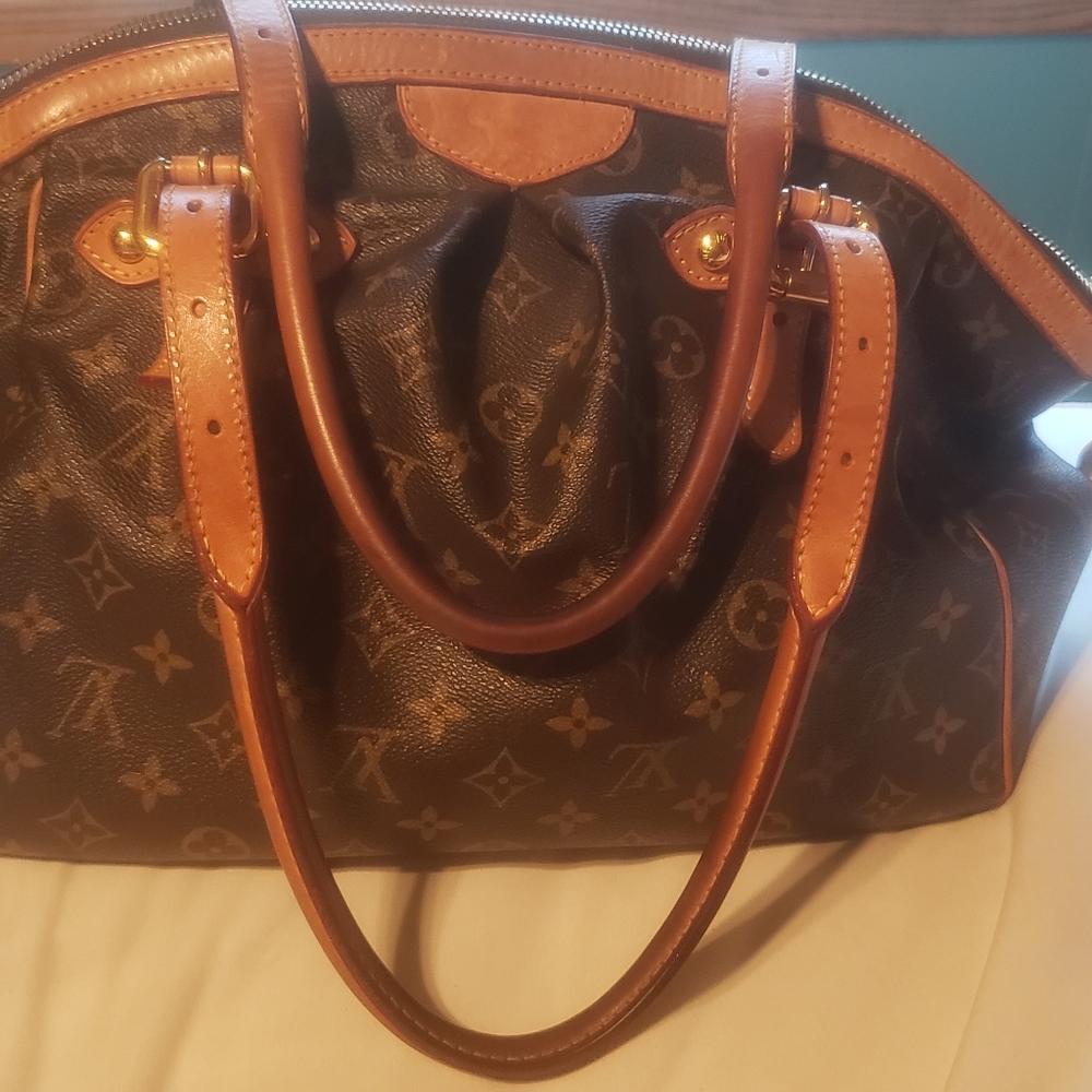 Louis Vuitton trivoli GM monogram brown shoulder bag purse hand bag lv